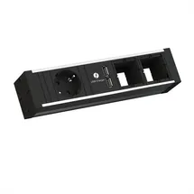 Bachmann Steckdosenleiste VENID 0,20 m Schwarz 4 St.