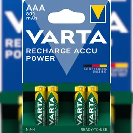 Varta Akku AAA Micro Ready2Use 800mah 4er-Pack