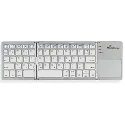 Tastatur Bluetooth mit Touchpad silber