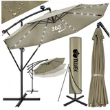 tillvex Ampelschirm Ø 350 cm Braun