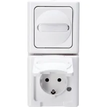 Kopp Schuko-Steckdose 2-fach Weiß 1 St.