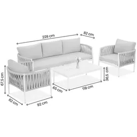 beautysofa RIVIERA Loungeset beige