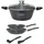 Cheffinger Kochtopf-Set 6-tlg. Kochtopf + Pfanne + Küchenhelfer + Deckel