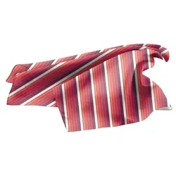 Halstuch gestreift B 70 x L 70 cm Fb. Rottöne : Rottöne gestreift : 100% Polyester (gestreift)
