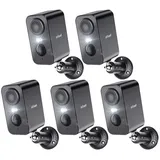 ieGeek Überwachungskamera 3MP Überwachungskamera Außen/InnenAkku (Aussen, Außen/Innen, Außenbereich, drinnen, 2K Kamera Überwachung Kabellos WLAN Aussen IP Kamera Outdoor, 5-tlg., mit PIR Bewegungsmelder 2-Wege-Audio Farbige Nachtsicht Wasserdicht, Cloud/Memory Card Storage Alex 2,4 GHz) schwarz