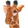 vidaXL Giraffe Plüschtier 85 cm Braun/Gelb