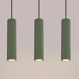 Sollux Lighting Karbon 3-flg. 45 cm Aluminium grün