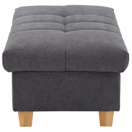 Home Affaire Hocker Lyla Luxus-Microfaser 131 x 42 x 61 cm Grau