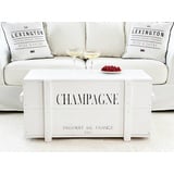 Truhe Couchtisch Holz massiv Wohnzimmertisch Truhentisch Kiste vintage champagne