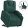vidaXL Relaxsessel mit Aufstehhilfe Polyester 144 x 78,5 x 0 cm Dunkelgrün mit Rollen