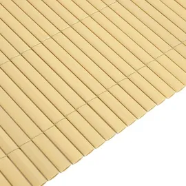 vidaXL Gartenzaun Doppelseitig 180 x 300 cm Gelb Kunststoff