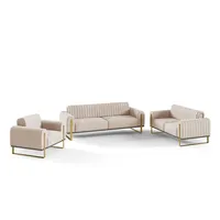 Fun Möbel Sofaset Designersofas Valerie 3-2-1 in Stoff Elisa