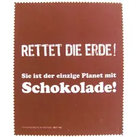 Rannenberg und Friends Brillenputztuch 'Rettet die Erde' - Vollrand, für Brillenträger aller Geschlechter (Eyeglass wearers, all genders), unisex, alle Altersgruppen