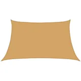 vidaXL Sonnensegel 160 g/m2 Trapez Hellgrau 3/4x2 m HDPE