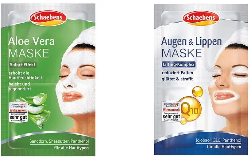 Schaebens Augen & Lippen Maske + Schaebens Aloe Vera Maske