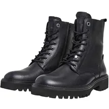 Pepe Jeans Durham Combat Lederstiefel schwarz