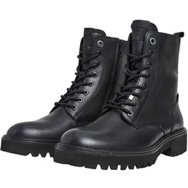 Pepe Jeans Durham Combat Lederstiefel schwarz