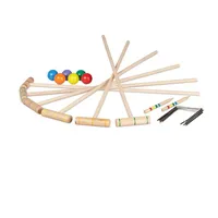 Relaxdays Krocket-Spiel für Kinder & Erwachsene