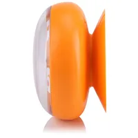 Fdit Badezimmeruhr, Duschuhr, wasserdichte Uhr Badezimmeruhren Badezimmeruhren Wandschule für Badezimmerarbeit für die Küche(Orange)