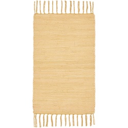 Fleckerlteppich Julia 3 in Beige ca. 70x230cm