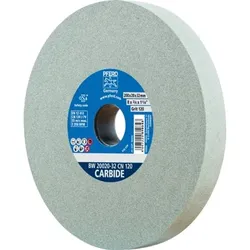 Schleifbockscheibe Ø 200x20mm Bohrung-Ø 32 mm SiC120 für harte Materialien z.B. Hartmetall