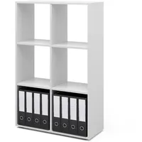 Vicco Bücherregal 72,6 x 107,2 x 29 cm Weiß