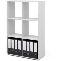 Vicco Bücherregal 72,6 x 107,2 x 29 cm Weiß