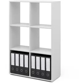 Vicco Bücherregal 72,6 x 107,2 x 29 cm Weiß