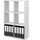 Vicco Bücherregal 72,6 x 107,2 x 29 cm Weiß
