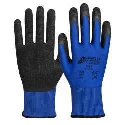 NITRAS Nylonhandschuhe mit Strickbund, flexibel 3521-7 , 1 Karton = 144 Paar, Größe 7