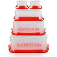 GOURMETmaxx Frischhaltedosen Klick it Kompakt 10 tlg Gefrierdosen - Weiß