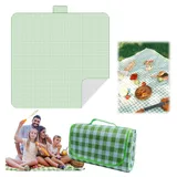 BAOSROY Tragbare Picknickdecke, 200x200cm - Stranddecke, Sandfrei - Reisen, Campingdecke, Waschbar - für Trocken Strand, Picknick, Wandern