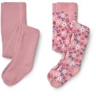 Tchibo - 2 Paar Kinder-Thermostrumpfhosen - Mädchen - Gr. 98/104 - rosa/jacquard