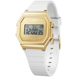 ICE-Watch Ice digit retro White gold - Weiße Damenuhr mit Plastikarmband - 022049 (Small)