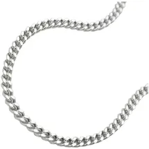 GALLAY Kette 2mm Flachpanzerkette 2x diamantiert Silber 925 50cm