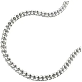 GALLAY Kette 2mm Flachpanzerkette 2x diamantiert Silber 925 50cm