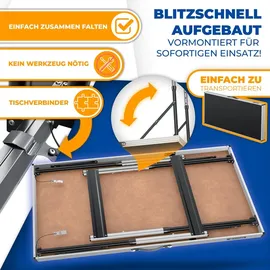 Kesser Multifunktionstisch Profi 100 x 60 cm 30 kg Schwarz