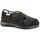 FLORETT Varomed Klettpantoffel 'Dublin Xxl', extreme Weite, schwarz 1 St