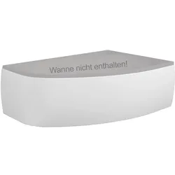 Schröder Schürze zur Raumsparwanne Kameleon rechts weiß