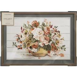 Bild mit Rahmen LAURA ASHLEY "Rosemore", bunt (braun), Ø,, Leinwand, Bilder, Bilder 70x50cm