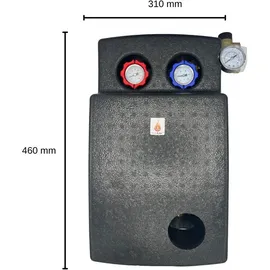 Feuer-Anker Röhrenkollektor Solarpaket Vakuumröhrenkollektor HP22-2 7,22 m2 Flachdach Solar