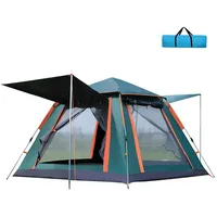 Outdoor-Pop-Up-Zelt Wasserfestes tragbares Instant-Campingzelt fuer 3-4 Personen Familienzelt