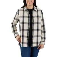 CARHARTT Heavyweight Twill Damen Hemd, schwarz-weiss, Größe M