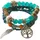 Saraswati Armband "Baum des Lebens mit Engelsflügel" türkis