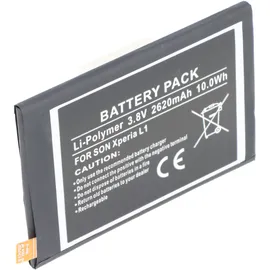 AccuCell Akku passend für Sony XPERIA L1, Li-Polymer, 3,8V, 2620mAh, 10,0Wh, built-in, ohne Werkzeug
