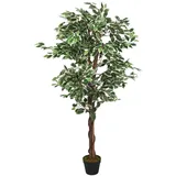 vidaXL Ficusbaum Künstlich 1260 Blätter 200 cm Grün Modell 1