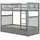 modfu Etagenbett MODFU 90 x 200 cm Kiefer grau