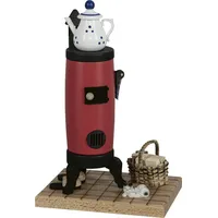 Rudolphs Schatzkiste Räucherofen Küchenherd mit Katze BxHxT 13,3x21x9,5cm NEU