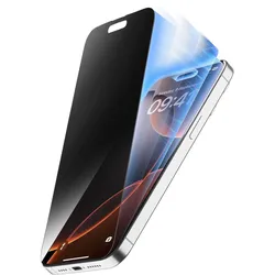 Datenschutz-Bildschirmschutz " Privacy " gehärtetes Glas 9H für  Apple iPhone 16 Pro Top Secret Eclipse