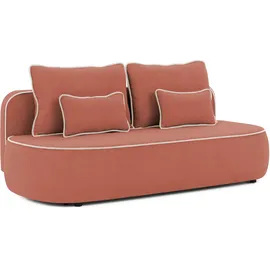 S-Style Kindersofa Vero 210 x 90 x 98 cm Buche/Birke rosa